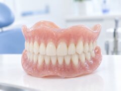 保険診療でも使用されるレジン床の総入れ歯