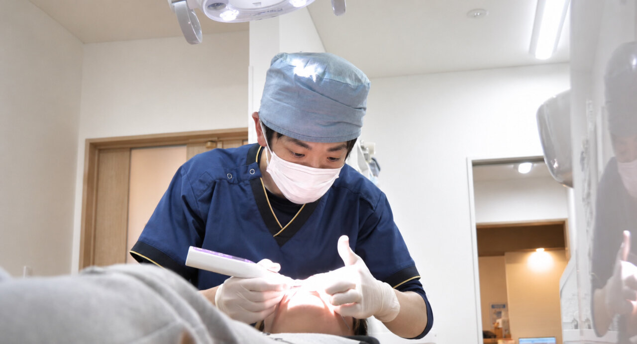 お子さまのお口を丁寧に診療するおおしか歯科医院の歯科医師